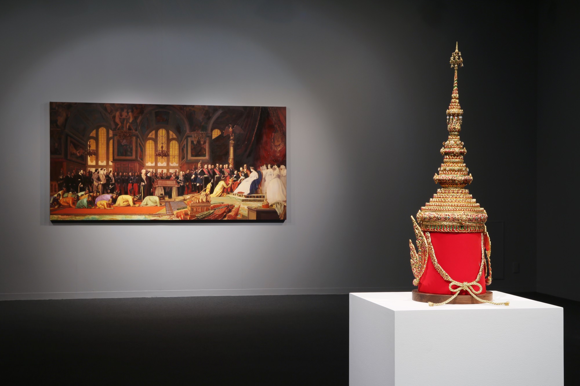 'Mongkut' (installation view), 2018, Arin Rungjang. Photo by Takeru Koroda, courtesy of Kyoto City University of Arts.